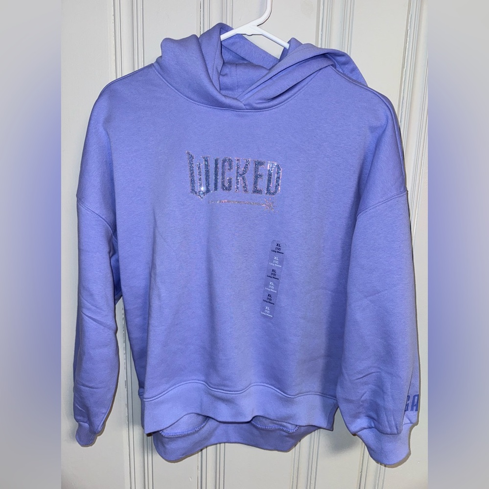 Kids Gap Wicked Glinda Crown VintageSoft Oversized Hoodie Size XL